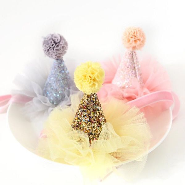 

dog apparel pet cat stereo lace crown headdress birthday po props gray