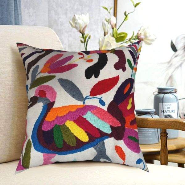 

pillow case mexican otomi embroidery square pillowcase creative decor for home cushion cover
