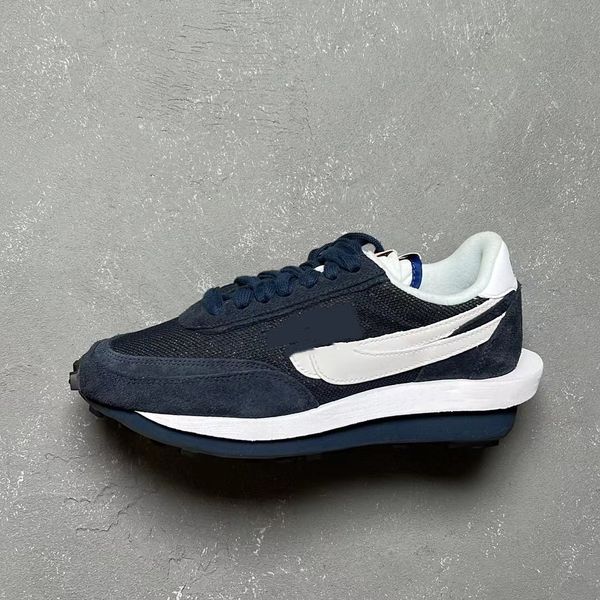 

genuine designer basketball shoes fashion dark blue for men women low cut outdoor sports training running sneakers dh2684-400 with original