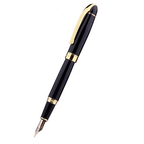 

business gift metal black golden student fountain pen stationery office school supplies
