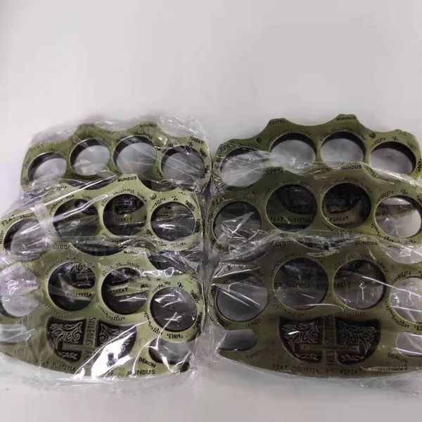 

alloy window breaker hand clasp weapon ring self defense concealed weapon defense escape totem finger tiger four fingers 201