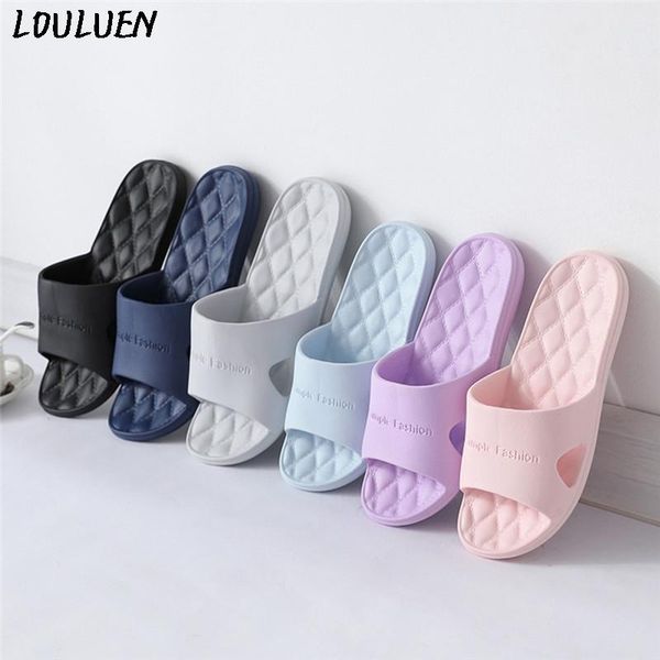 

slippers home sandals bathing non-slip soft bottom bathroom men's and women's indoor, Black