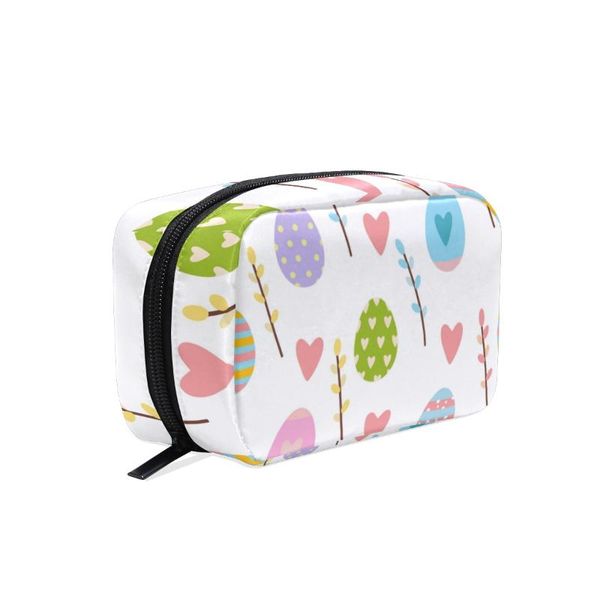

cosmetic bags & cases fengju makeup bag portable toiletries fashionable square organizer for girls lady woman easter eggs
