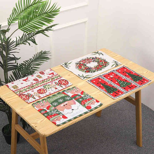 

christmas new decorative products knitted cloth meal mat creative tablecloth old man small tree party