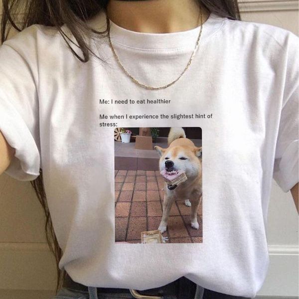

summer new fashion harajuku tees women ulzzang funny print t-shirt 90s girls casual vintage o-neck clothes, White