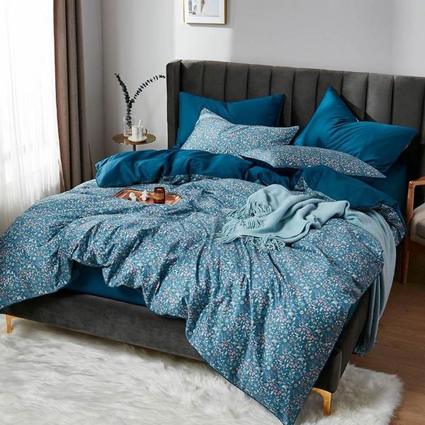 

bedding sets silkly egyptian cotton linens printed sheet pillowcase comforter cover double  king size