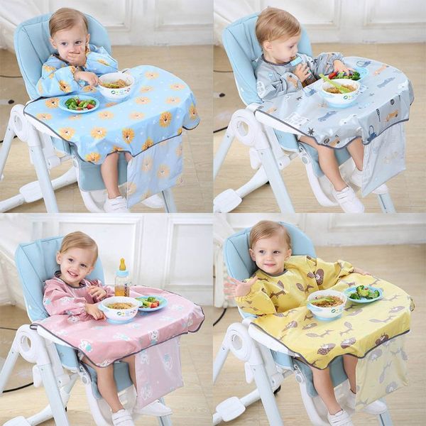 1 stück Neugeborene Lätzchen Tisch Abdeckung Baby Esszimmer Stuhl Kleid Wasserdichte Speichel Handtuch Rülpsen Schürze Lebensmittel Fütterung Zubehör 210226
