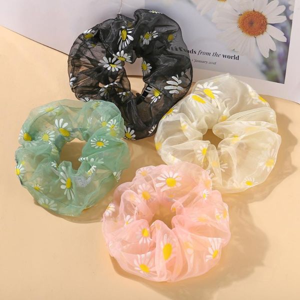 

hair accessories summer scrunchies ties for women girls sweet rope fashion simple and cute flower headdress