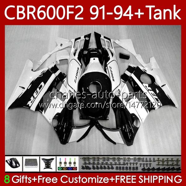 Body Kit für Honda Black White Bodywork CBR600F2 600CC 600fs 63NO.212 CBR 600 600F2 91-94 CBR600 F2 FS CC 91 92 93 94 CBR600FS CBR600-F2 1991 1992 1993 1994 Verkleidung + Tank