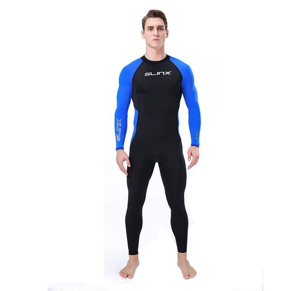

one-piece suits quick-drying breathable nylon spendex rash guards adults training swimming diving suit sun protection thinner wetsuit surf g