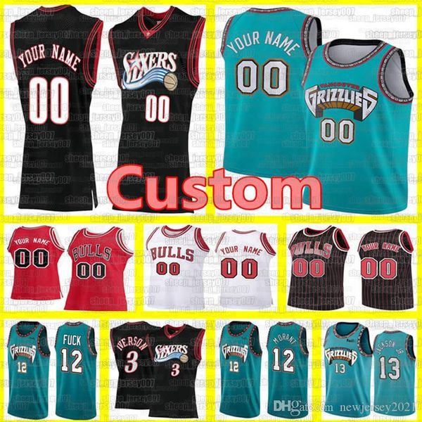 

custom 76er grizzlies basketball markelle 20 fultz jerseys bulls jonas 17 valanciunas redick jersey vince 15 carter coby 0 white, Blue;black