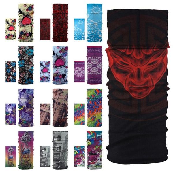 

scarves 15 style polyester magic scarf face dust mask outdoor sports bandana cycling men women headwear camping ski hiking, Blue;gray