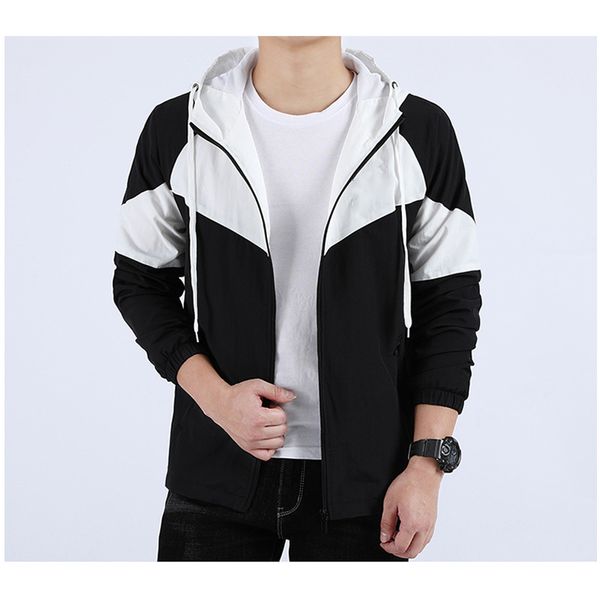 

men women jacket coat sweatshirt hoodie mens clothes asian size hoodies long sleeve autumn sports zipper windbreaker spring g21z2, Black;brown