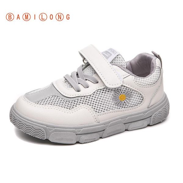 

2021 summer kids sports shoes children casual breathable sneaker easy wear fashion spring girls student shoes anti-slippery k74, Black;red