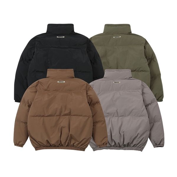 

2021 new collection fog essentials padded women hiphop oversized thick cotton winter warm bomber jacket men hxlt, Black
