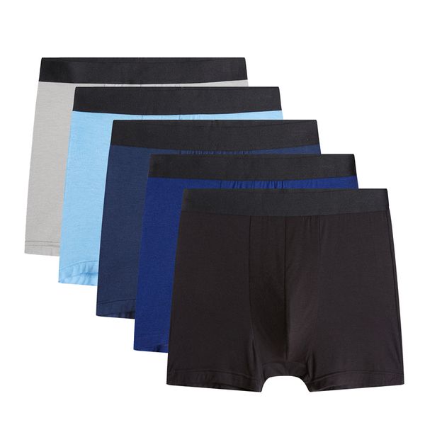 Cueca boxershort masculina, cueca de fibra de bambu, malha solta, atacado