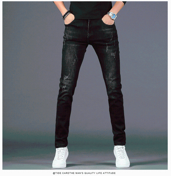 

men's jeans sw03122 fashion 2021 runway luxury european design party style clothing, Blue