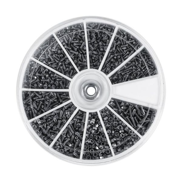 

repair tools & kits 600pcs/box 12 kinds of small screws nuts assortment kit m1.2 m1.4 m1.6 screw for watches eyeglass