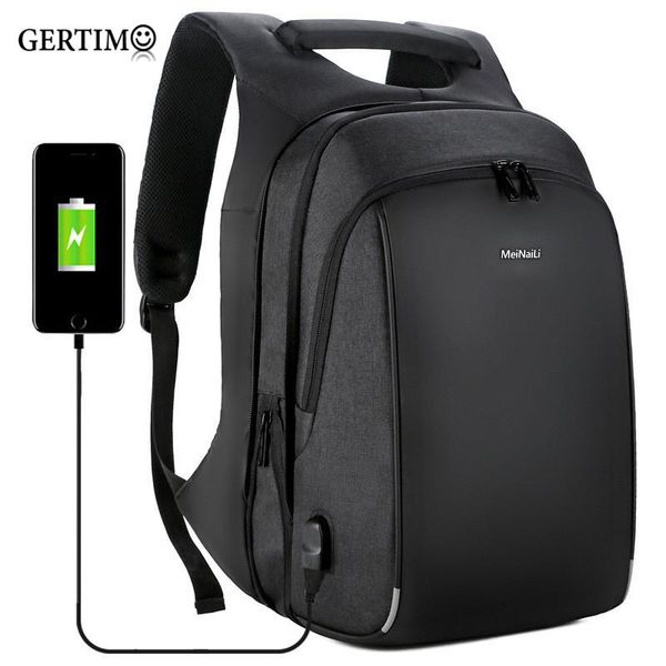 

backpack men's business usb charging anti-theft 15.6 inch laplarge capacity boy college school bags male travel bagpack