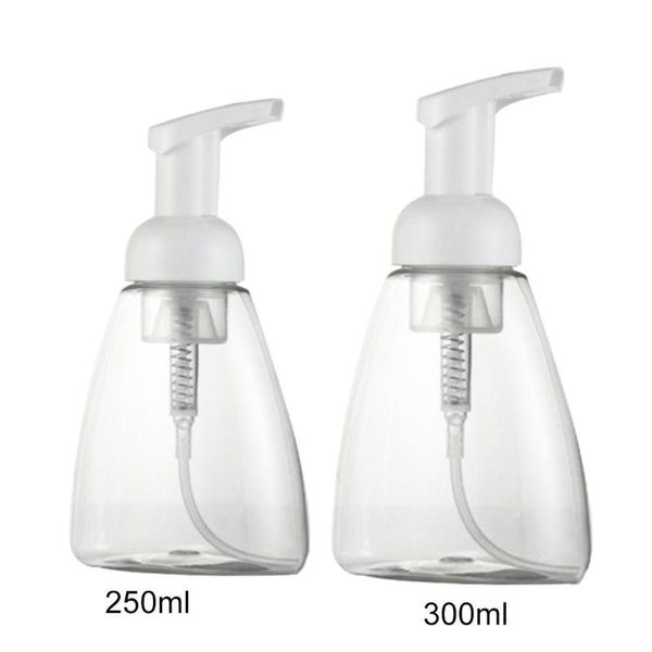 

storage bottles & jars 4pcs 250/300ml clear mousse foaming shampoo pump bottle empty container refillable shower gel lotion