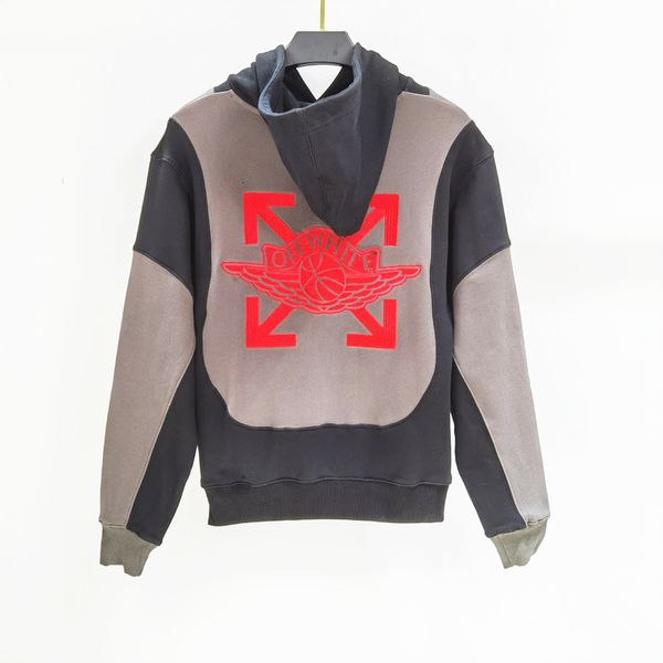 

embroidered co branded black cicada wing a#j coat air hoodie