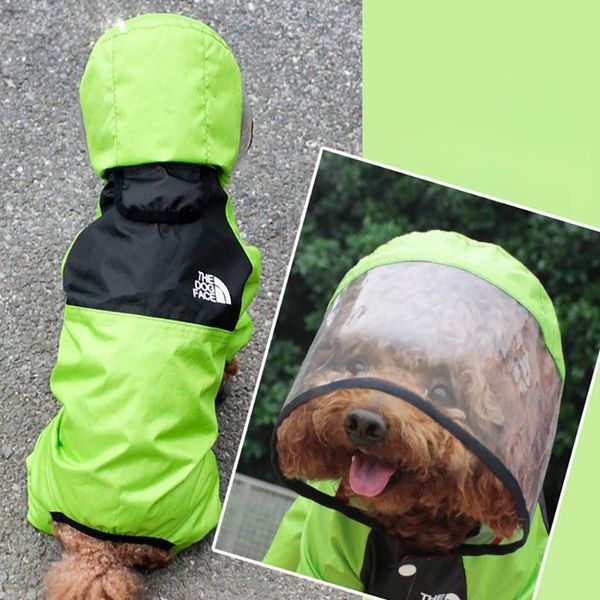 

pet dog raincoat the dog face pet clothes jumpsuit waterproof dog jacket dogs water resistant clothes for dogs jllnee