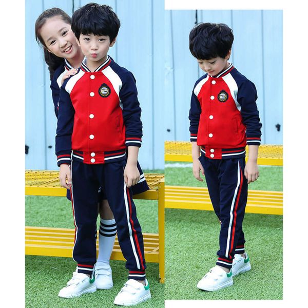 

2021 parent child open cht et baseball suit kindergarten school uniform order, Blue