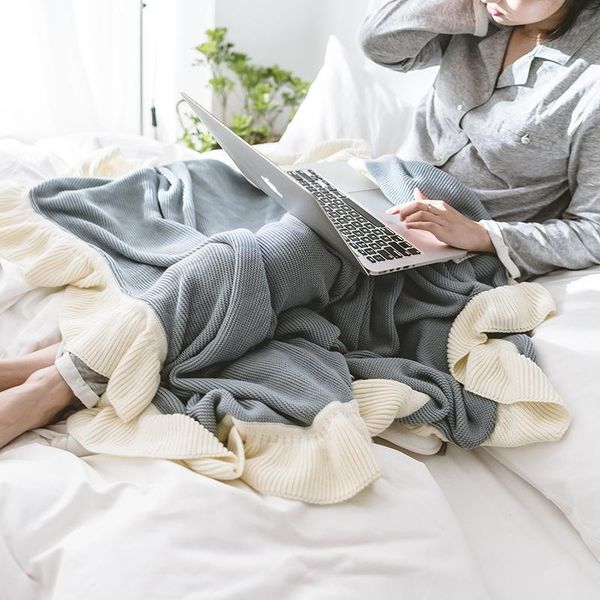

blankets arrival plaid throw blanket knitted solid color for beds with tassels warm comfortable cobertor home
