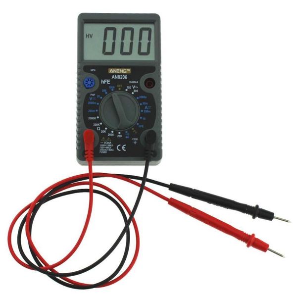 

multimeters an8206 mini lcd digital multimeter square wave output ac/dc ampere voltage ohm diode meter tester overload protection
