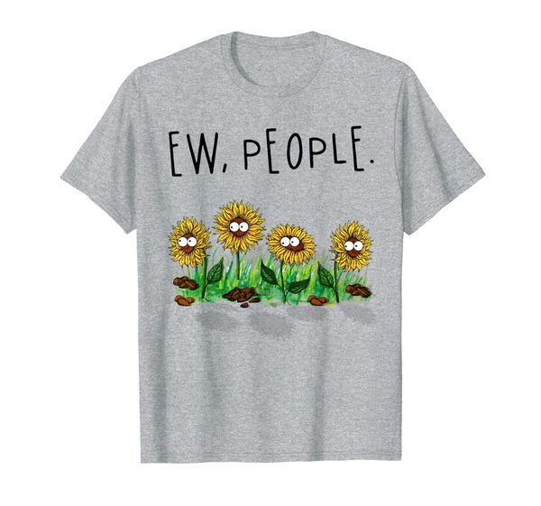 

sunflower ew people funny hippie t-shirt gift, White;black