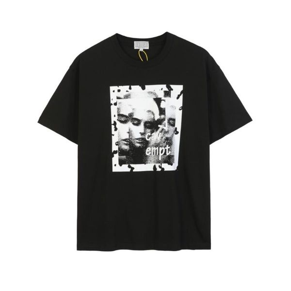 

men's t-shirts cotton c.e pure leisure retro snowflake oversized t-shirt jujutsu kaisen high street streetwear, White;black