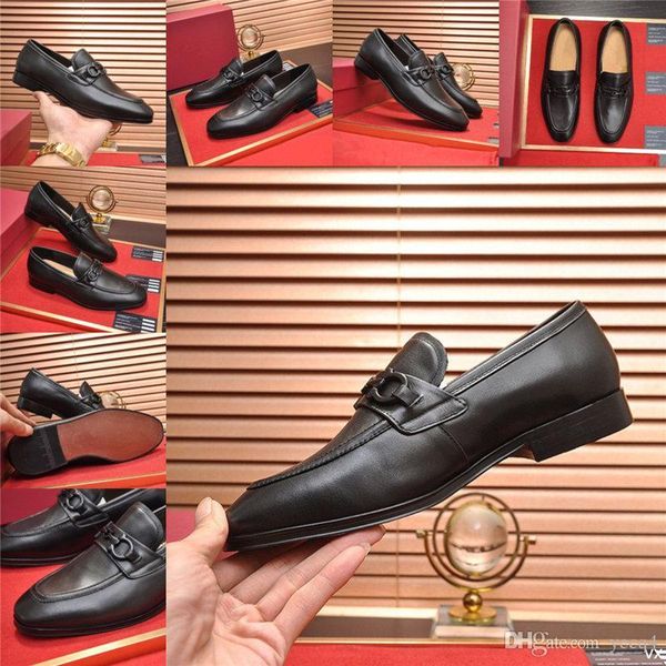 

bs brand full grain genuine leather business men luxury dress shoes retro patent leather oxford shoes for men eu size 38-45 22, Black