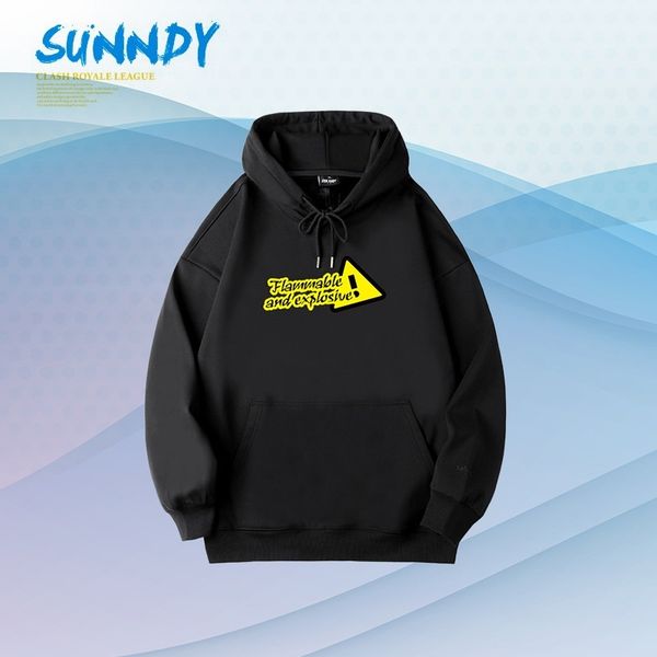 

men's and women's hooded sweater 2020 fashion rampage cow head print, Black