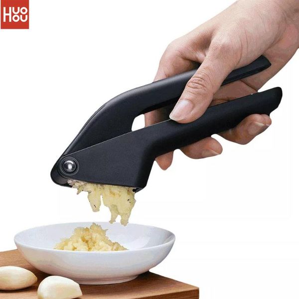 

smart home control fast ship huohou kitchen garlic presser manual crusher tool micer cutter squeeze fruit & vegetable