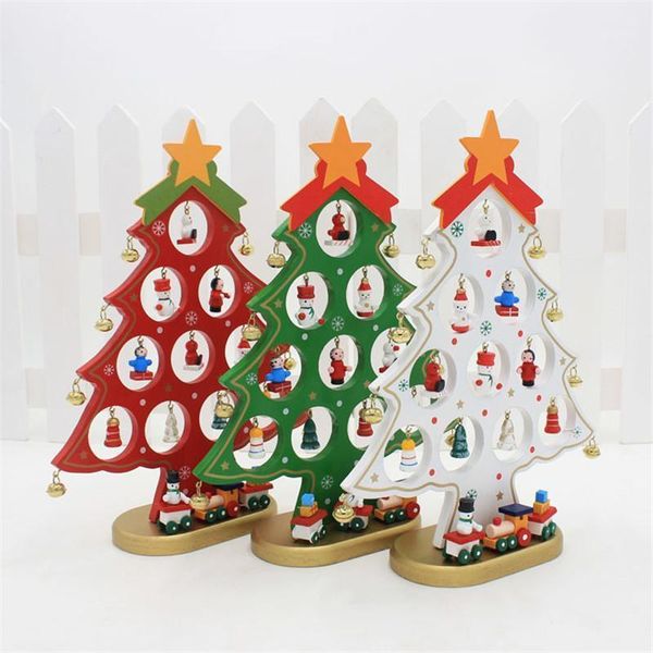 

christmas decorations 2021 year decor for home natal navidad baubles diy wood tree deskdecoration1