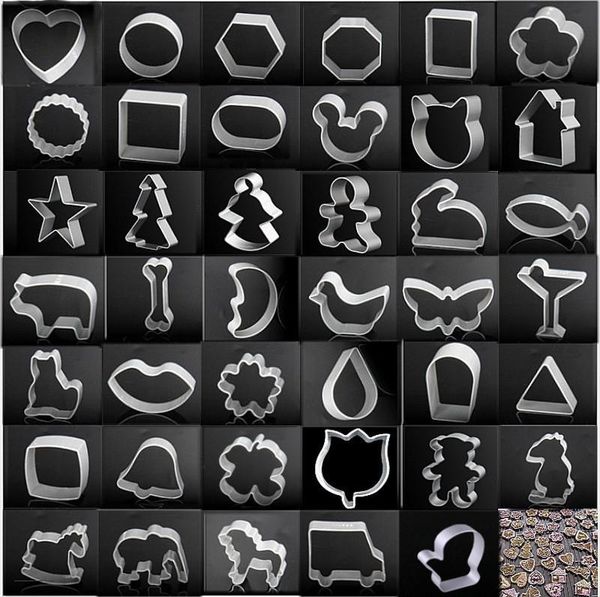 

baking moulds aluminum cookie cutter tools gingerbread heart flower fish moon shaped biscuit pastry mold cake decorating kitchen