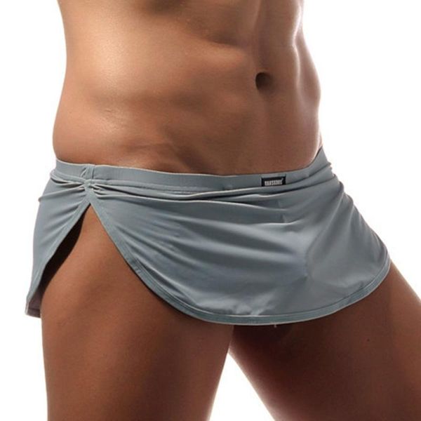

underpants men's solid boxer shorts skirt men’s towel sweat underpant homewear man pajama sports vintage sleepwear lounge pan, Black;white