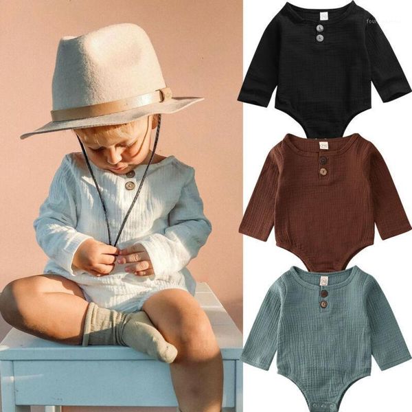 

jumpsuits born baby boys girls solid cotton jumpsuit autumn clothes1, Blue