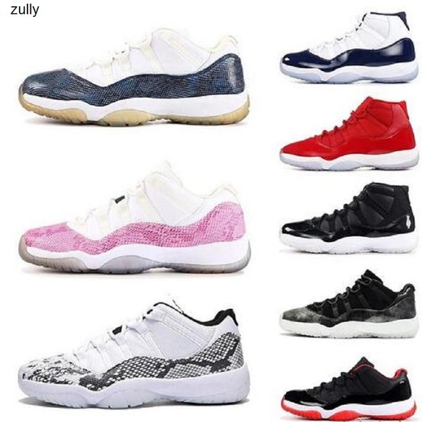 

11 11s shoes jumpman mens basketball shoes concord bred 23 45 snakeskin men sneakers space jam unc blue sport shoes trainers, Black