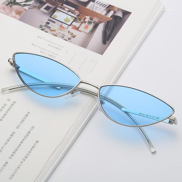 

sunglasses small frame cat eye 2022 female fashion ocean lens designer sun glasses for women, White;black
