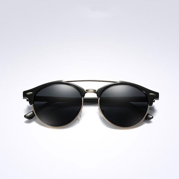 

sunglasses arrival polarized luxury-new women sunglasses designer ladies fashion alloy+pc round original vintage men nlnft, White;black