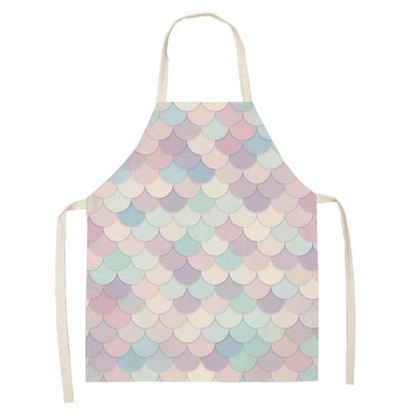 

aprons color fish scale printing apron for kitchen cooking accessories kids