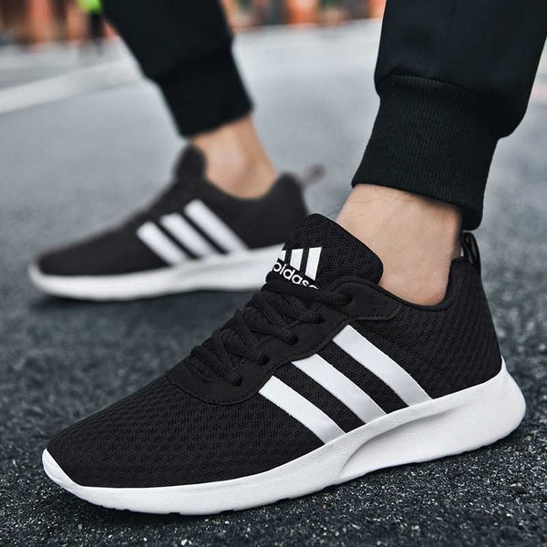 

small running shoes men's black and white oreo mesh breathable light fashion