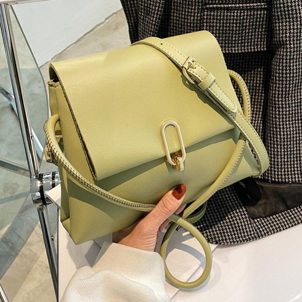 

shoulder bag women 2021 pu leather solid color soft leather crossbody bag luxury designer fashion and elegant handbag women