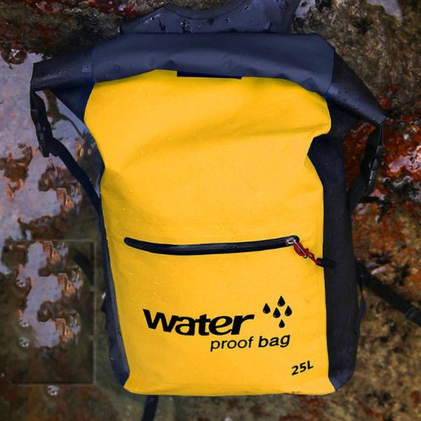 

outdoor bags 25l waterproof dry bag backpack rucksack storage pack sack swimming rafting kayaking river trekking floating sailing canoe boat