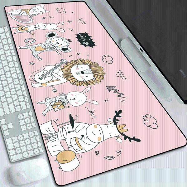 

mouse pads & wrist rests girl soft cute white pad super large cartoon lapkeyboard quality game anime