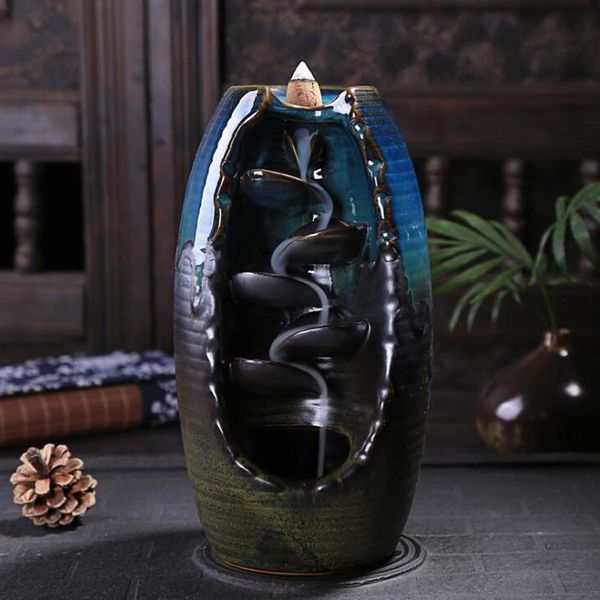 

sachet bags ceramic backflow incense burner fragrance aromatic home office censer base porcelain holder household decor buddhist gifts 05517