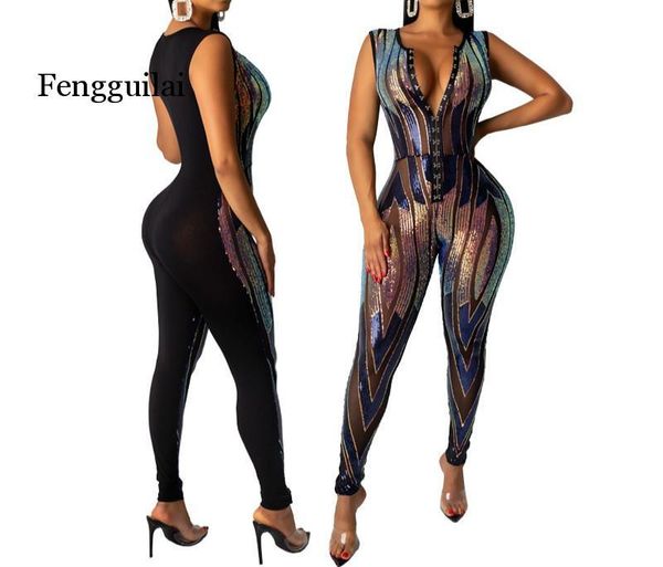 

women's jumpsuits & rompers jumpsuit spring autumn the solid color sequins buttoned fashion leisure clothing, Black;white