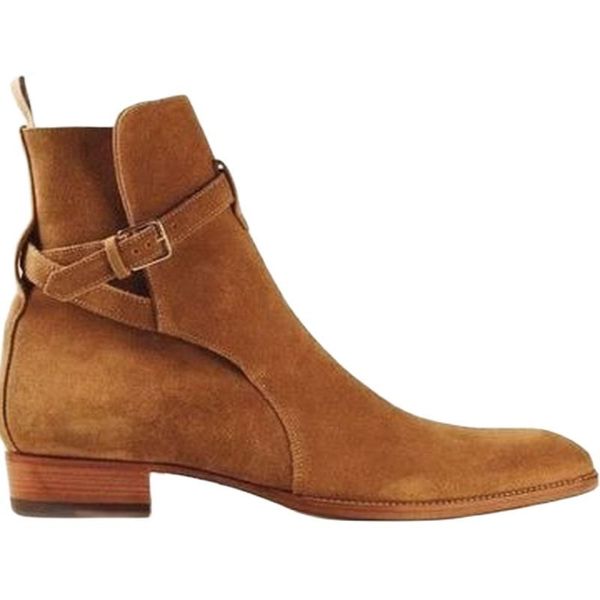 

dress shoes botas de couro camurÃ§a do falso tornozelo s homens da mÃ£o vesti botas formais fivela sign moda novo estilo winte 2dus, Black