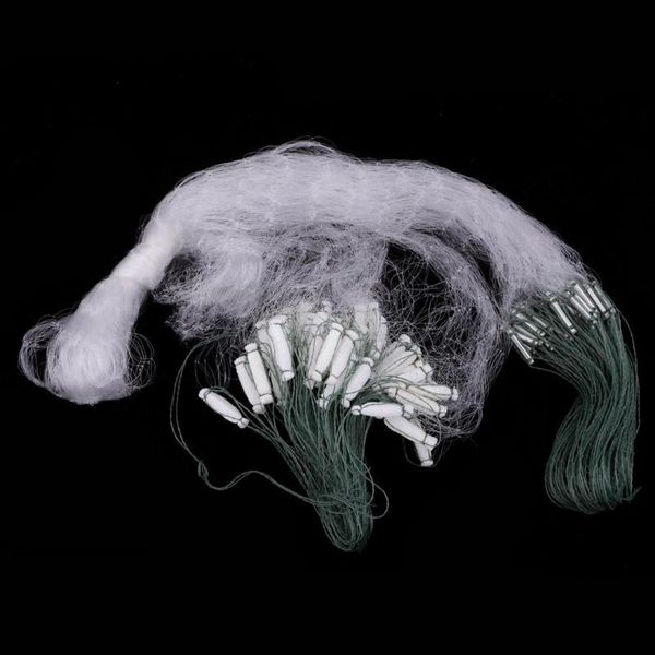 

1pc 15m x 1.2m fishing net single mesh nylon durable float trap monofilament gill net fishing accessories for hand casting